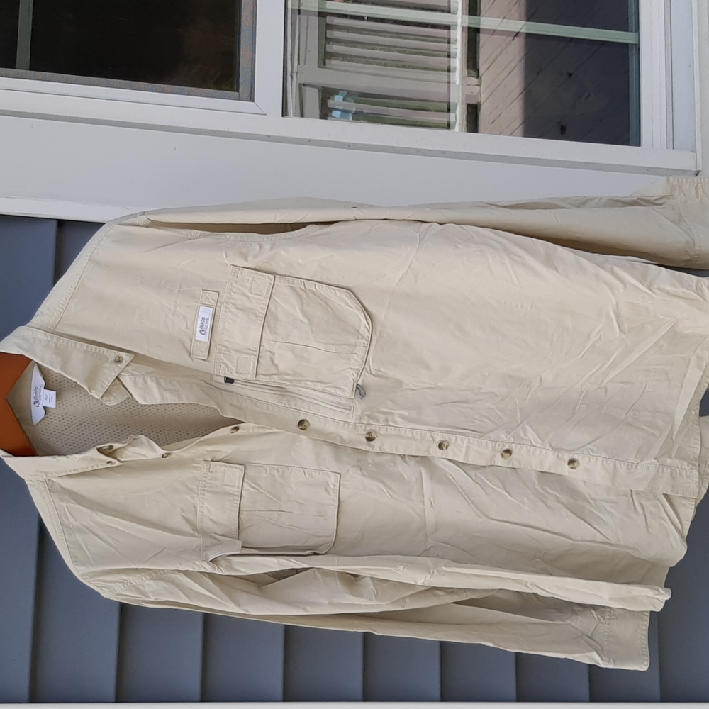 Guide series nylon fishing lined shirt